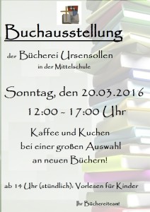 Plakat Buchausstellung 2016